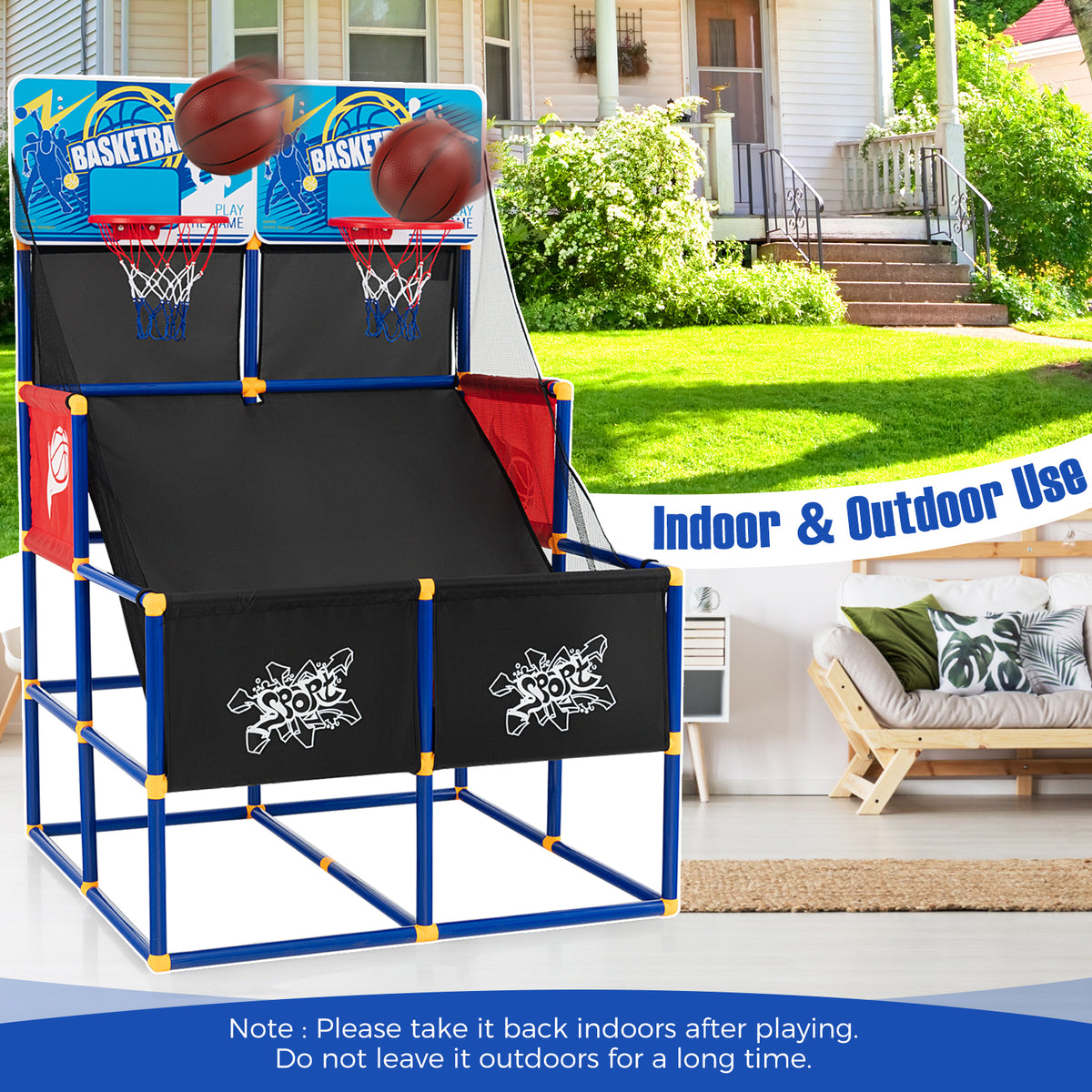 Kids Arcade Basketball Game Set, 4 Basketballs, Ball Pump, Multicolor Toy Sports at Gallery Canada