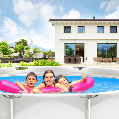 Round Above Ground Swimming Pool, Gray Swimming Pools at Gallery Canada