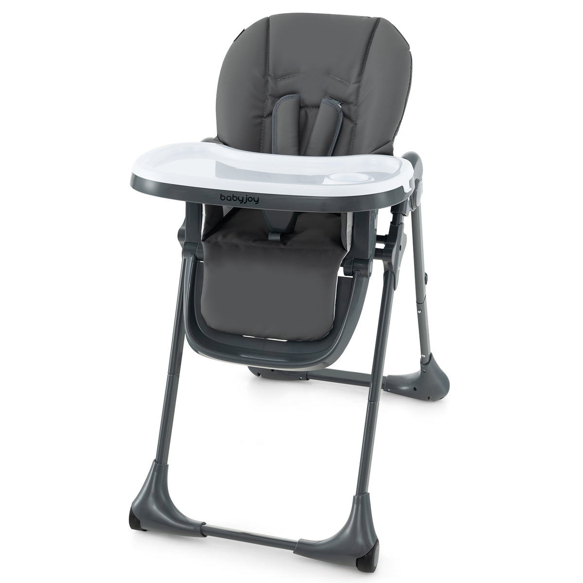 Convertible Baby High Chair, 3-In-1, 7 Heights, Double Tray, Dark Gray High Chairs at Gallery Canada