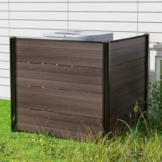 Outdoor Privacy Fence Screen, 5 Ground Stakes, Brown Room Dividers Brown at Gallery Canada