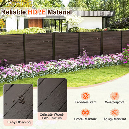 Outdoor Privacy Fence Screen, 5 Ground Stakes, Brown Room Dividers at Gallery Canada