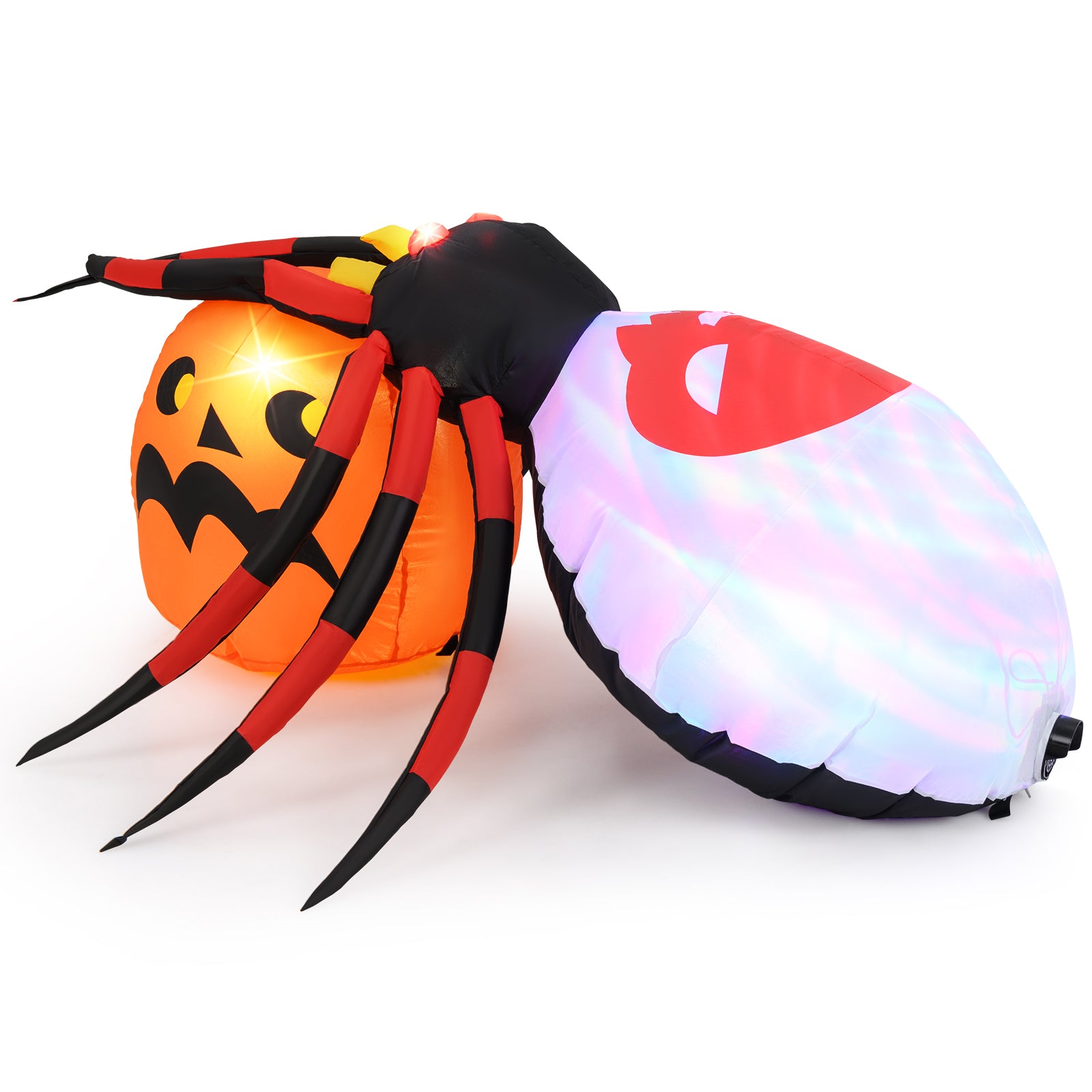 4.9 x 4.6 Feet Inflatable Spider, Pumpkin, Rotating Light, Multicolor Halloween at Gallery Canada