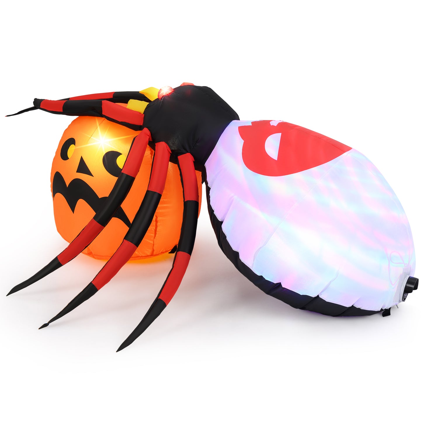 4.9 x 4.6 Feet Inflatable Spider, Pumpkin, Rotating Light, Multicolor Halloween at Gallery Canada