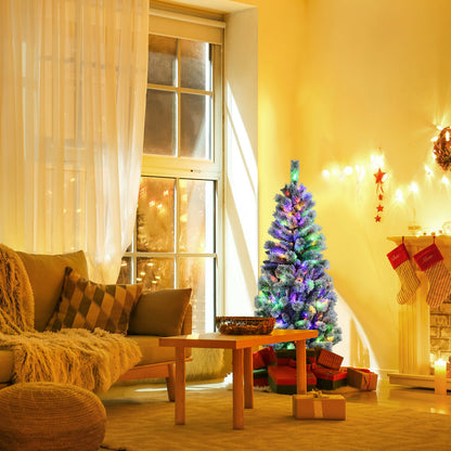 5 Feet Pre-Lit Snow Flocked Christmas Tree, 9 Modes Remote Control, White Christmas Tree at Gallery Canada
