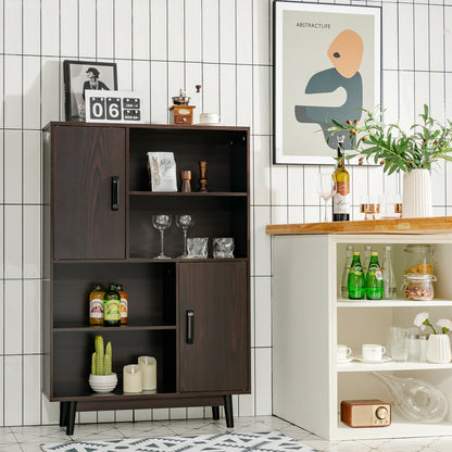 Sideboard Storage Cabinet, Dark Brown Cabinets & Chests at Gallery Canada