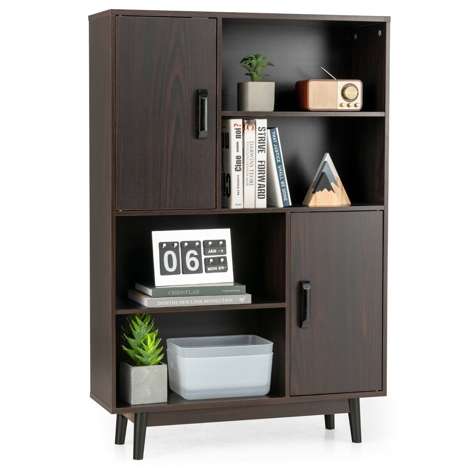 Sideboard Storage Cabinet, Dark Brown Cabinets & Chests at Gallery Canada