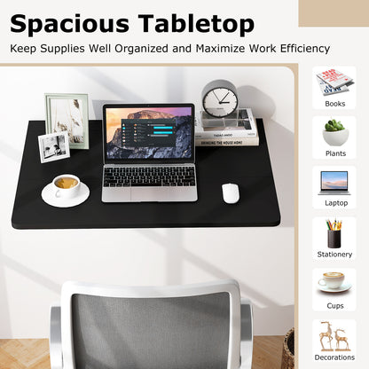 Folding Wall-Mounted Drop-Leaf Table, Black Laptop Tables & Printer Stands at Gallery Canada