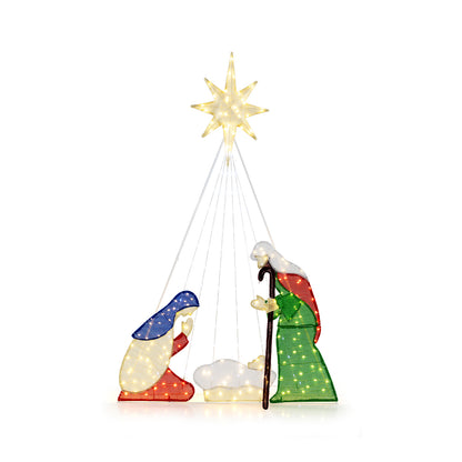6 Feet Nativity Scene, 240 LED Lights Christmas Decor & Accessories at Gallery Canada