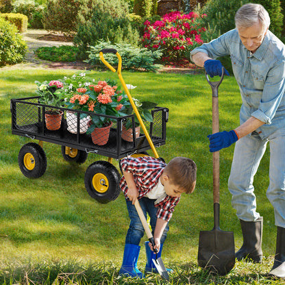 Garden Wagon, 43 X21 X 36 Inch, 900/1200 LBS Load Capacity, 4 Removable Panels Garden Carts at Gallery Canada