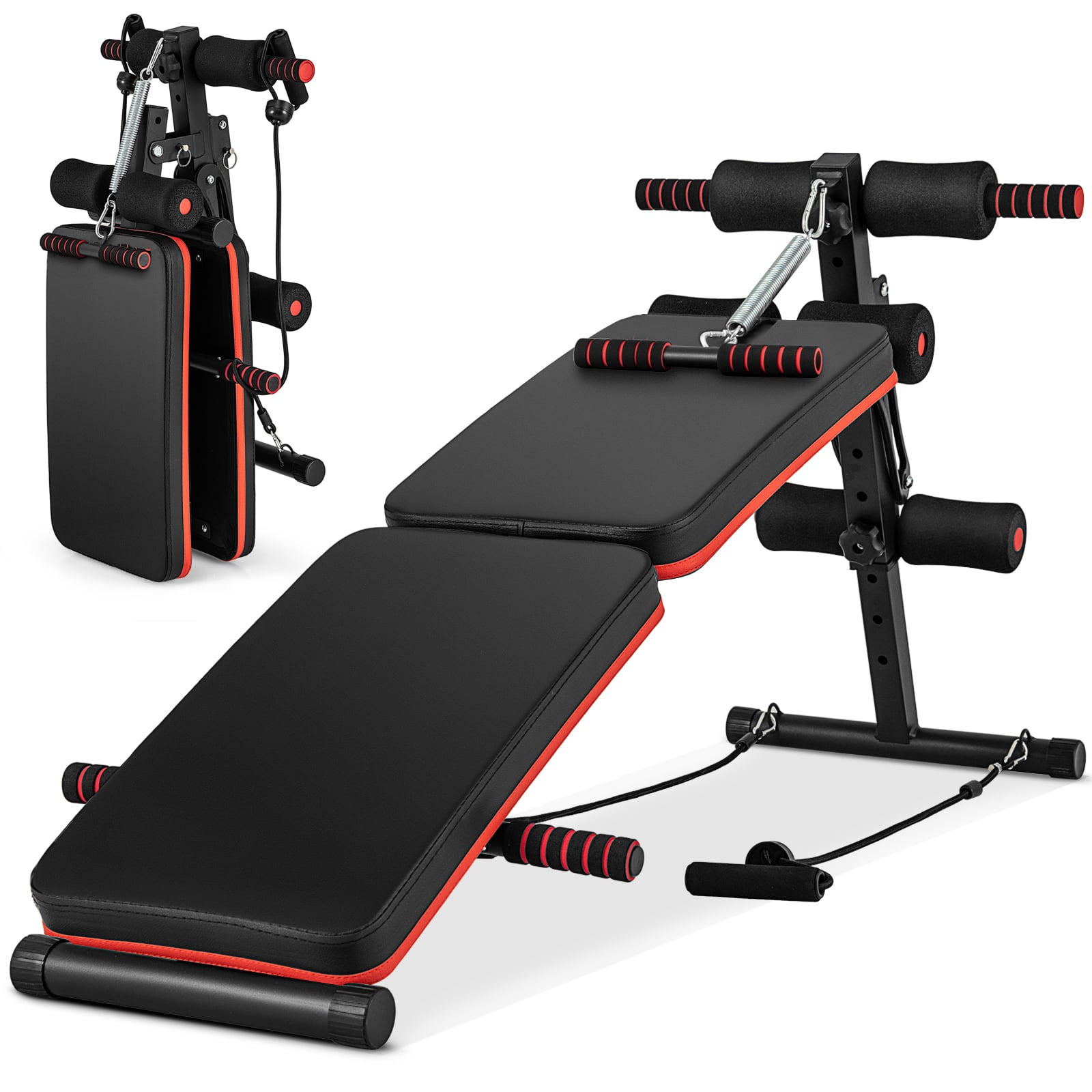 4 Position Adjustable Sit Up Bench, Black Benches Racks & Bars at Gallery Canada