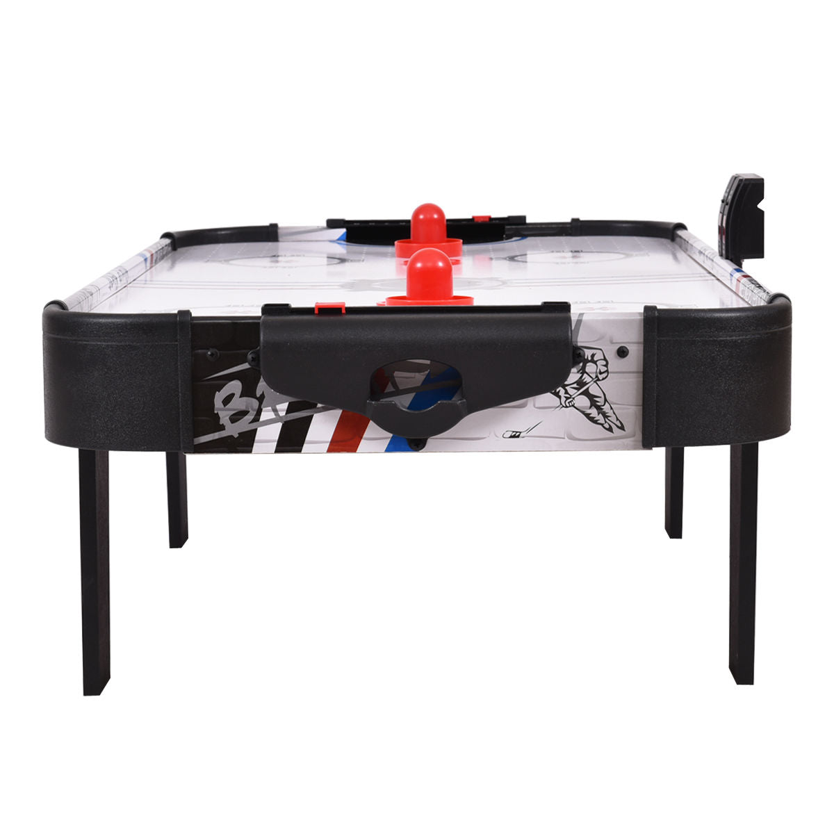 42 Inch Air Hockey Table, 2 Pushers, White Game Room at Gallery Canada