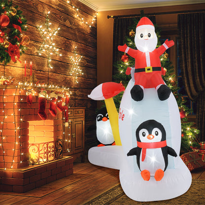 6 Feet Christmas Inflatable, Penguins And Santa Decoration, Multicolor Christmas Decor & Accessories at Gallery Canada