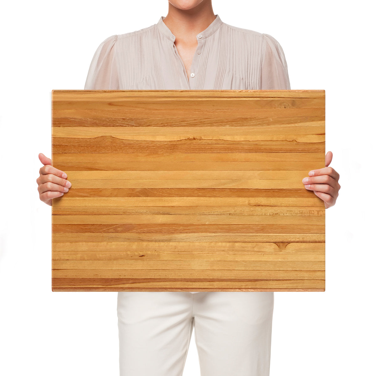 Teak Wood Cutting Board, 24 Inch, Natural Kitchen Tools at Gallery Canada