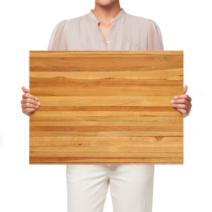 Teak Wood Cutting Board, 24 Inch, Natural Kitchen Tools at Gallery Canada