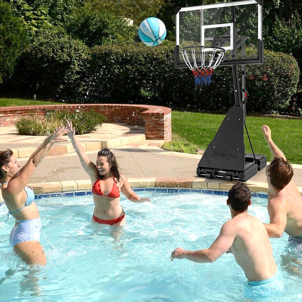 Height Adjustable Portable Basketball Hoop, 4.9-10 Feet Sport Equipments at Gallery Canada
