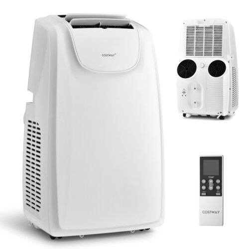 12000 BTU Dual Hose Portable Air Conditioner, White Portable Air Conditioners White at Gallery Canada