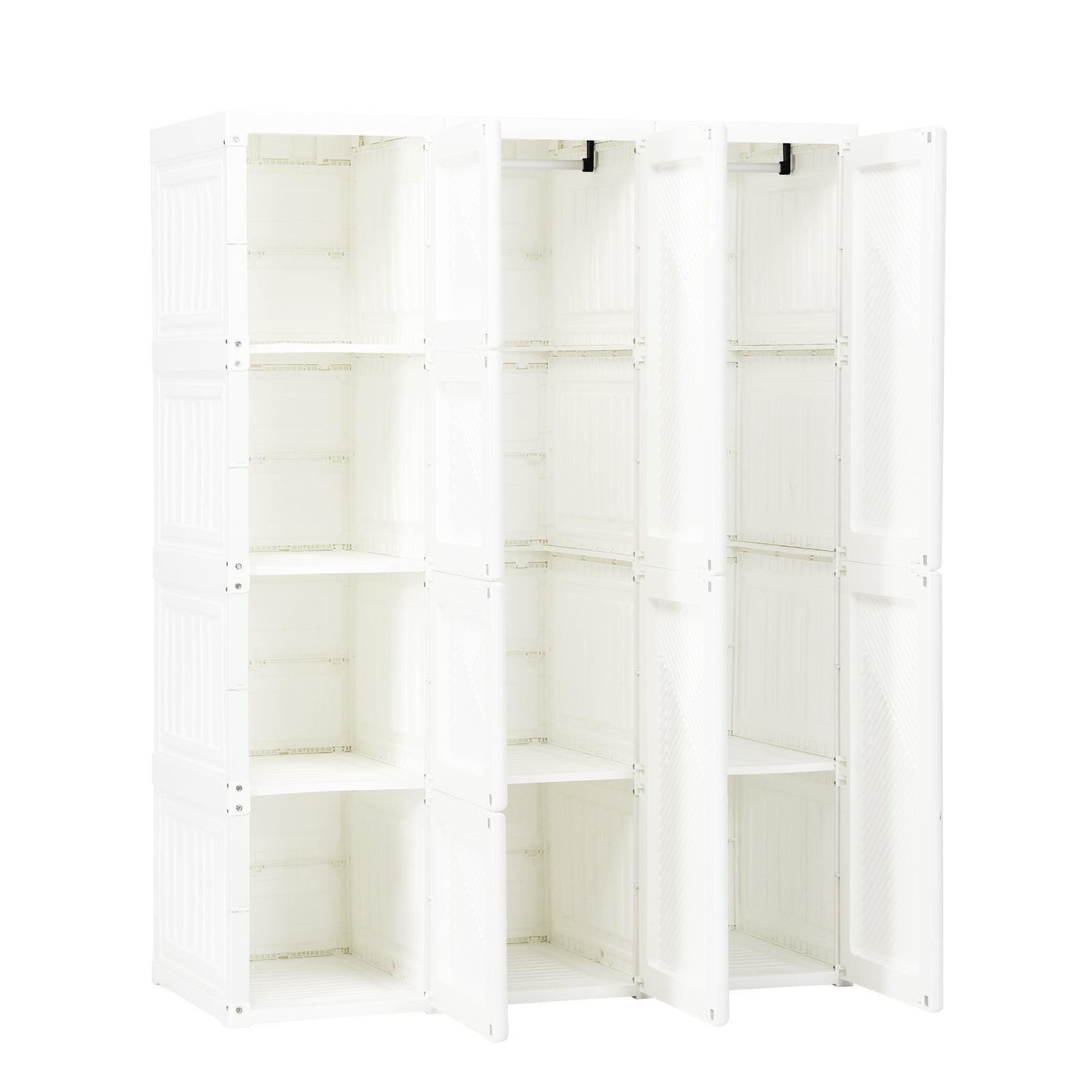 Foldable Closet Organizer, 8 Cubby Storage, White Clothing & Closet Storage at Gallery Canada