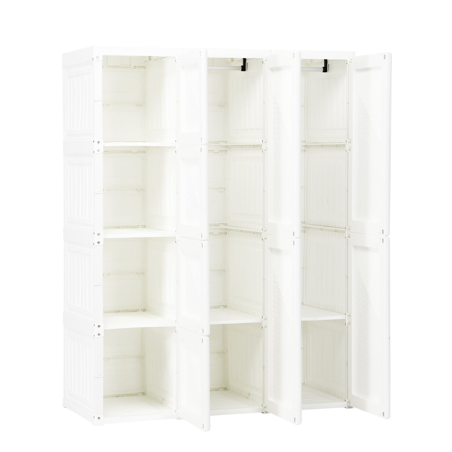 Foldable Closet Organizer, 8 Cubby Storage, White Clothing & Closet Storage at Gallery Canada