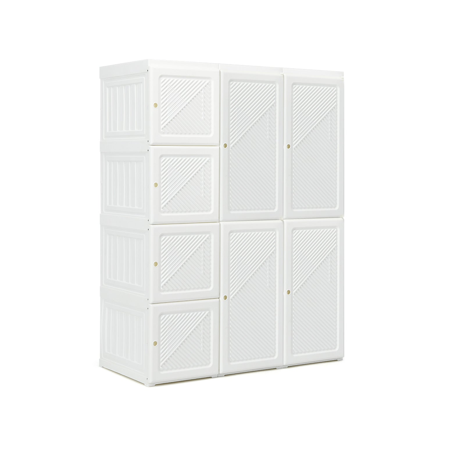 Foldable Closet Organizer, 8 Cubby Storage, White Clothing & Closet Storage at Gallery Canada