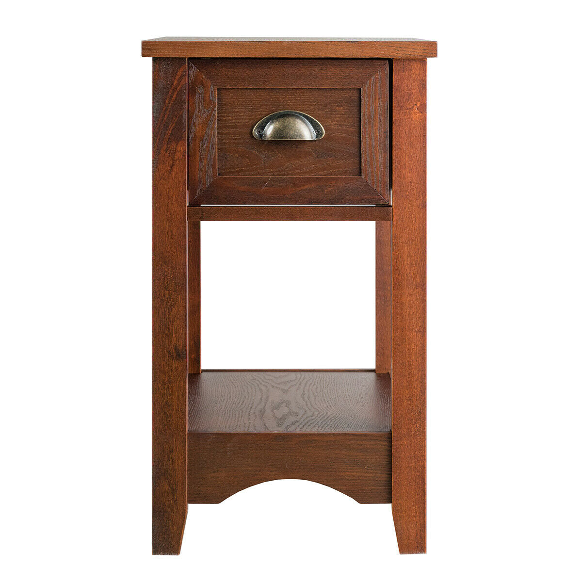 Contemporary Side End Table With Drawer, Natural End & Side Tables at Gallery Canada