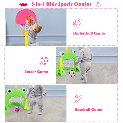 3-in-1 Kids Basketball Hoop Set, Multicolor Toy Sports at Gallery Canada