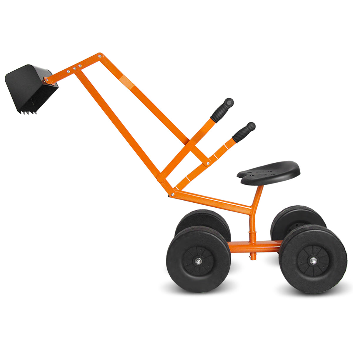 Heavy Duty Kid Ride-On Sand Digger Excavator, Orange Sandboxes Orange at Gallery Canada
