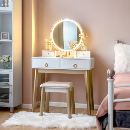 Makeup Vanity Table With Lighting, White Makeup Vanities at Gallery Canada