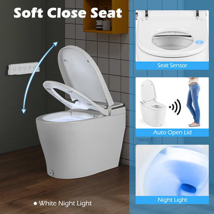 Elongated Bidet Toilet, Adjustable Heated Seat, White Toilet at Gallery Canada