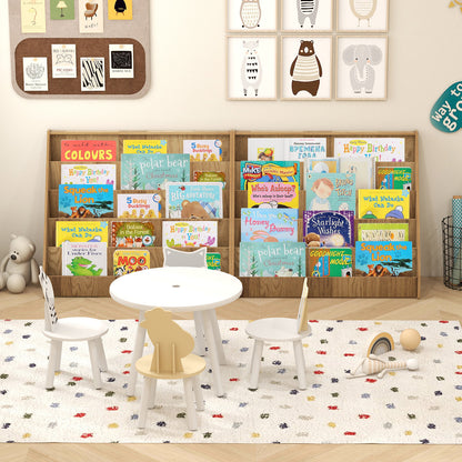 5-Tier Kids Bookshelf, Deep Compartments, Stable Baby Book Case, Natural Kids Storage at Gallery Canada