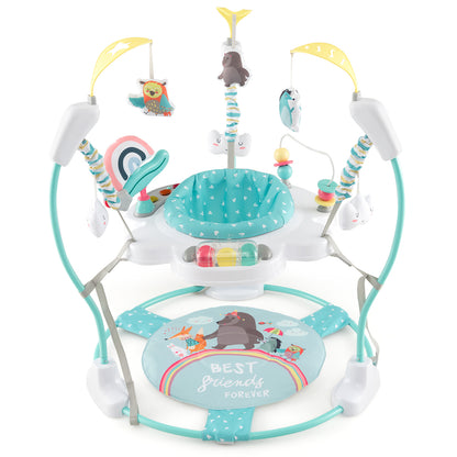 Baby Activity Center, Height Adjustable Bouncing Saucer, Blue Baby Gyms & Playmats at Gallery Canada