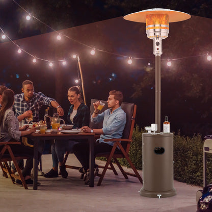 50000 BTU Propane Patio Heater, Round Table Design, Brown Patio Heaters at Gallery Canada