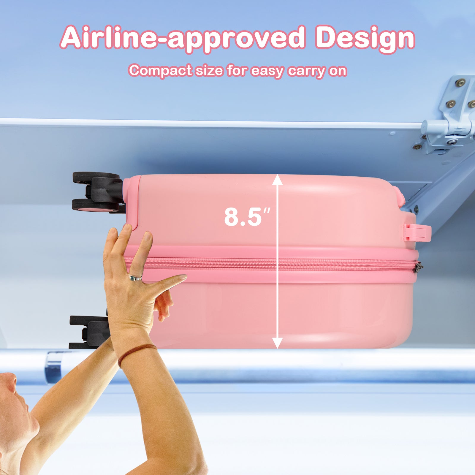 Kids Luggage Set, 14 Inches Hardside Spinner, 10 Inches Backpack, Pink Kids Luggage at Gallery Canada