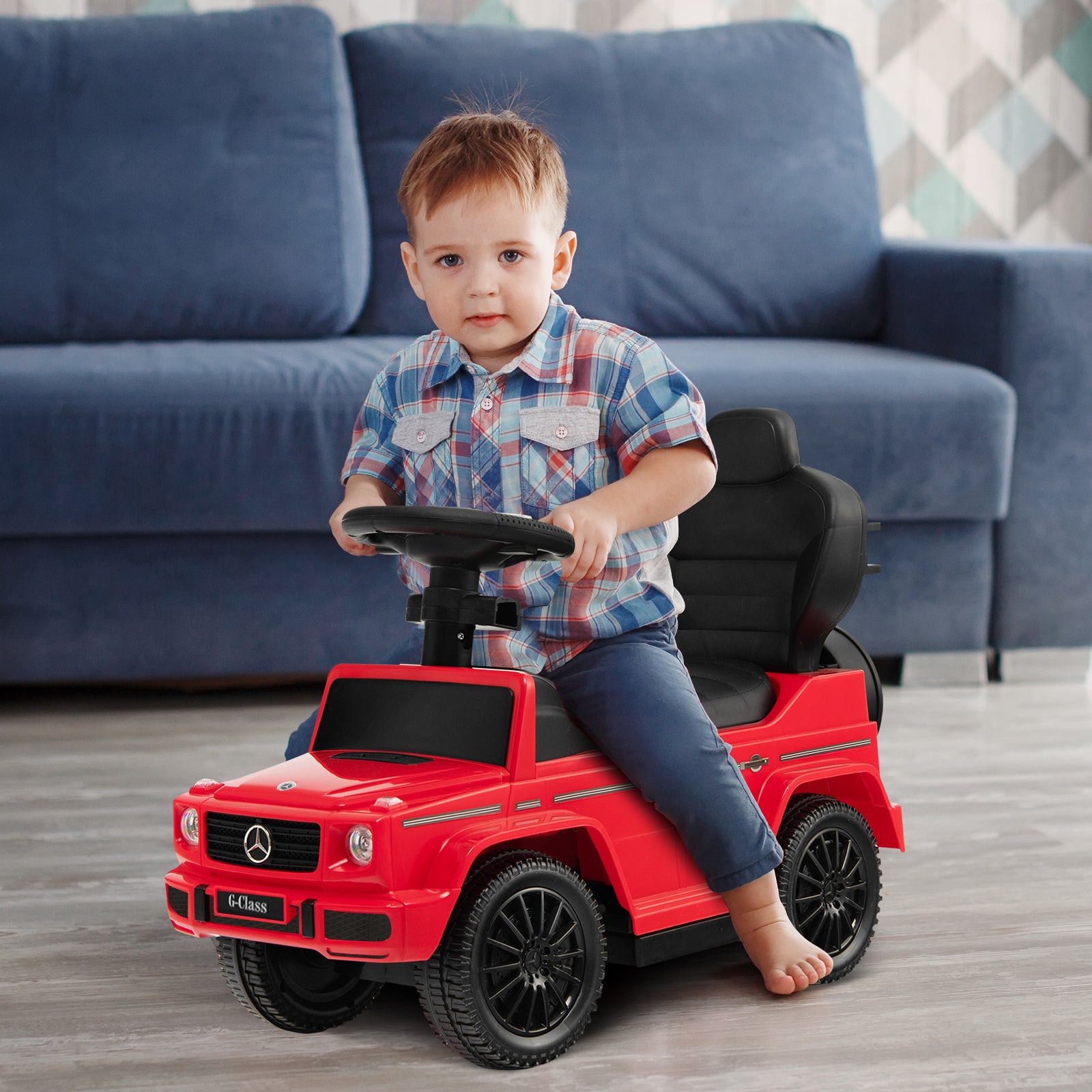 3-In-1 Ride On Push Car Stroller, Red Push & Pedal Ride On Toys at Gallery Canada