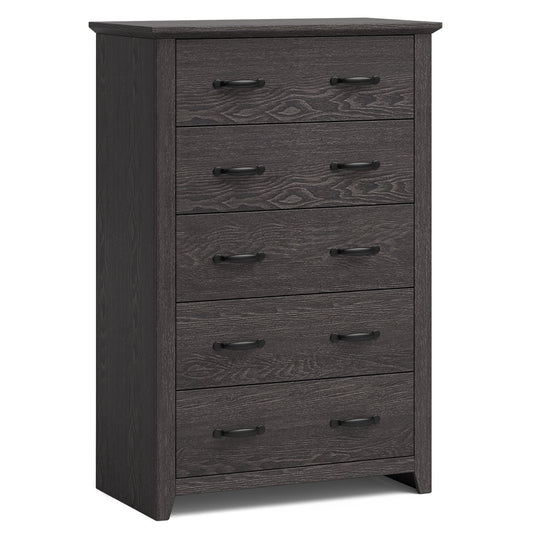 Tall Storage Dresser, 5 Pull-Out Drawers, Gray Dressers & Chests Gray at Gallery Canada