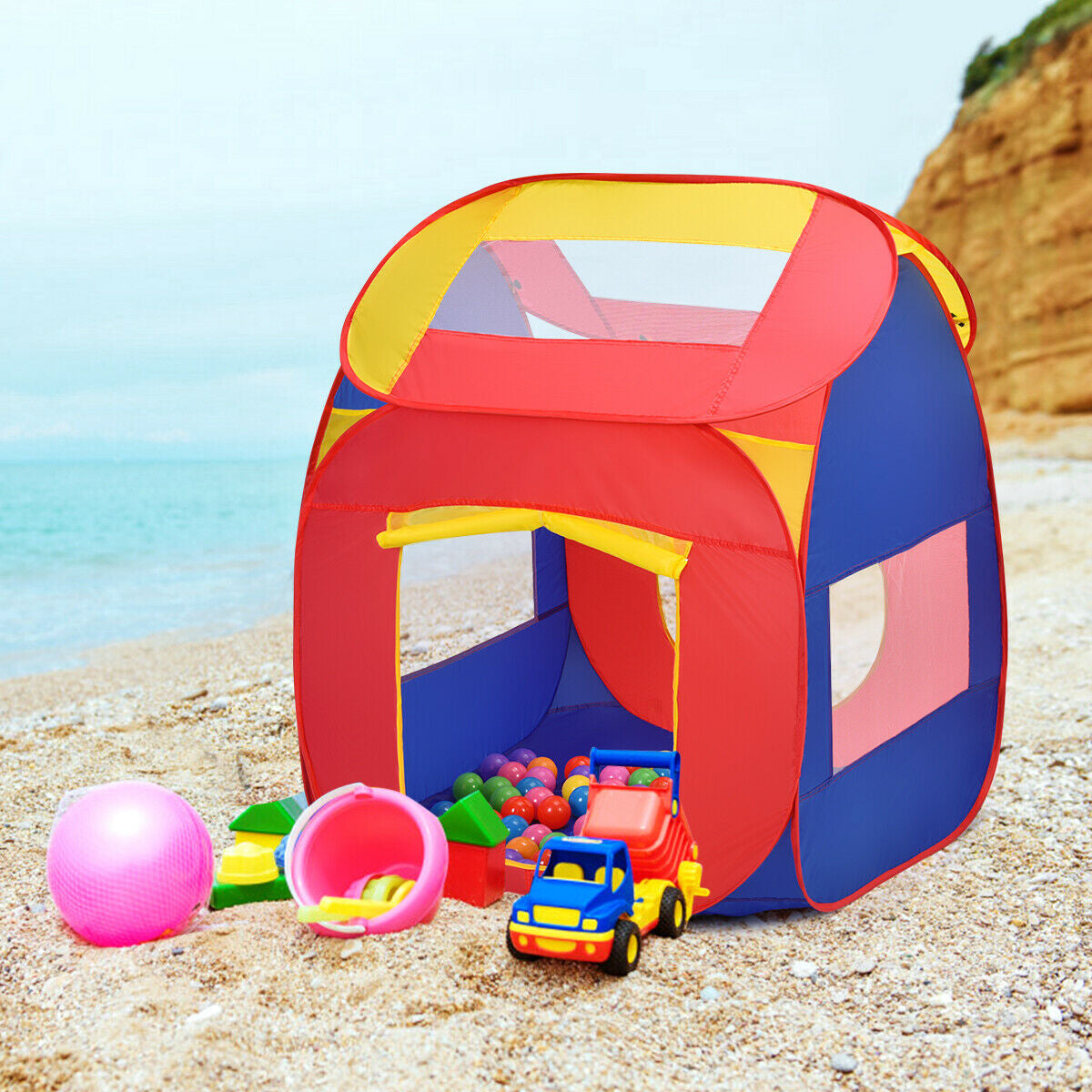 Portable Kids Play House Tent With 100 Balls, Multicolor Play Tents & Playhouse at Gallery Canada