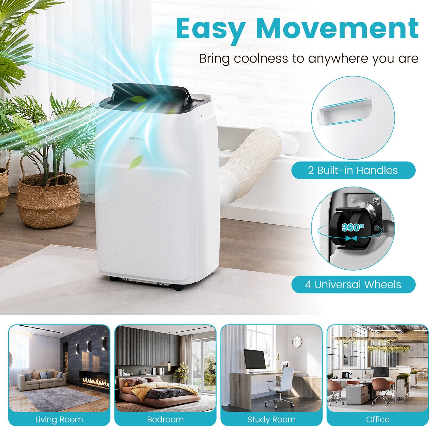 13000 BTU Portable Air Conditioner, App And Voice Control, White Portable Air Conditioners at Gallery Canada