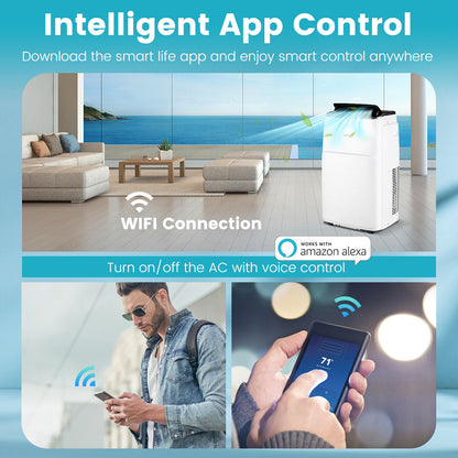 13000 BTU Portable Air Conditioner, App And Voice Control, White Portable Air Conditioners at Gallery Canada