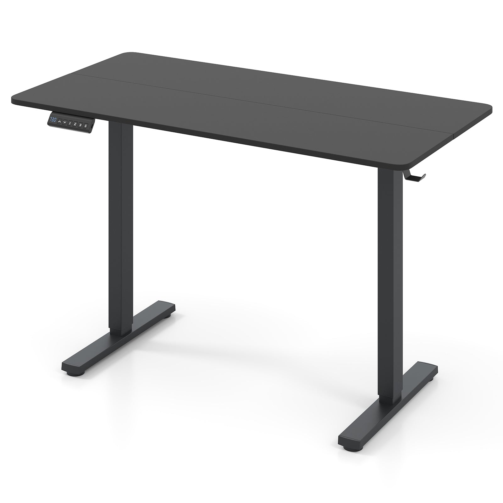 48 Inch x 24 Inch Electric Standing Desk, 3 Memory Settings, Black Standing Desks at Gallery Canada