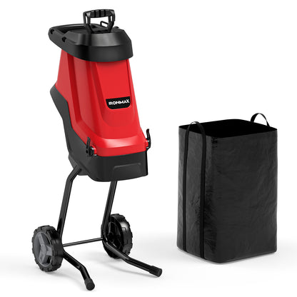 15-Amp Electric Wood Chipper, Shredder, Leaf Mulcher With Wheels, Red Lawn Care Tools at Gallery Canada