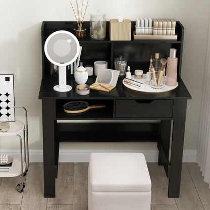 Computer Desk With Power Outlets, USB Ports, Type-C, Black Computer Desks at Gallery Canada