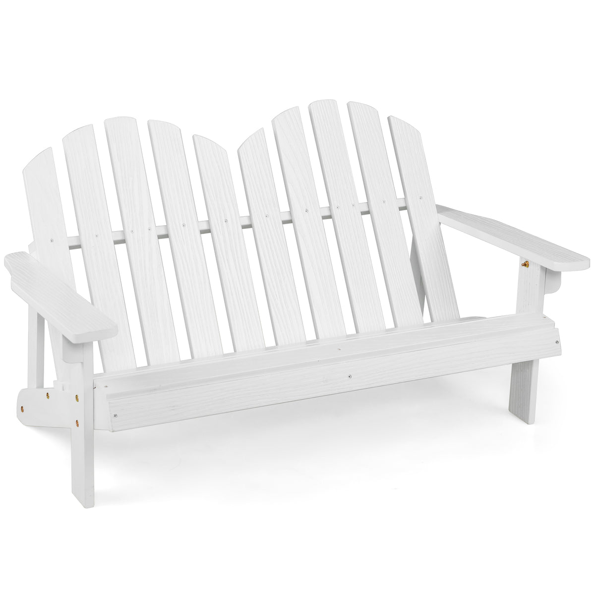 2 Person Adirondack Chair, High Backrest, White Kids Chairs & Seating at Gallery Canada