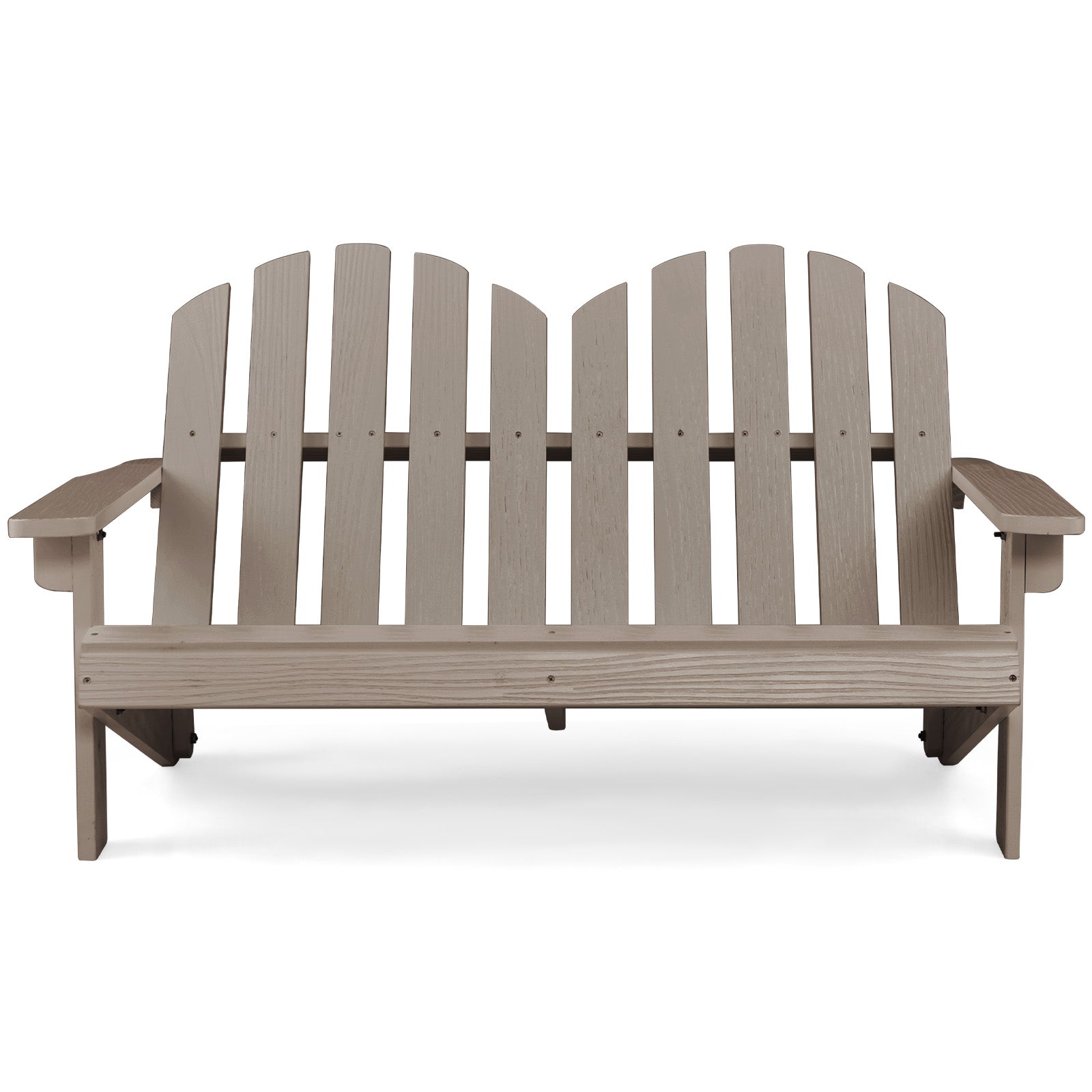 Fir Wood Adirondack Chair, 2 Person, High Backrest, Gray Kids Chairs & Seating at Gallery Canada