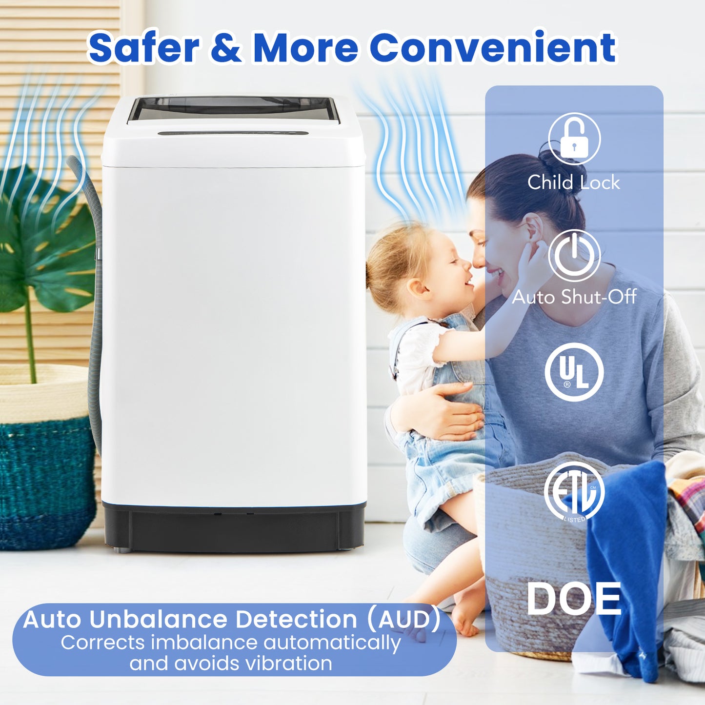 Full Automatic Washing Machine Washer And Spin Combo, White Washing Machines at Gallery Canada