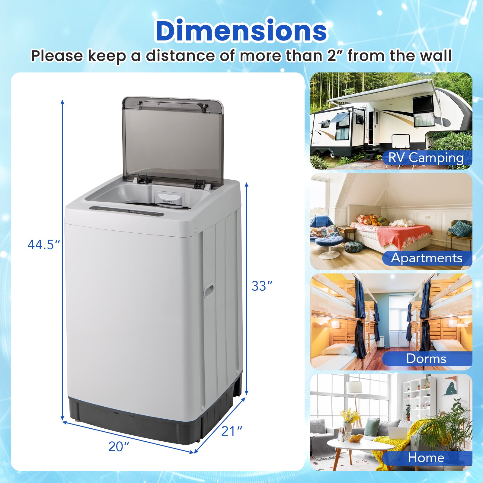 Full Automatic Washing Machine, Washer Spin Combo, Gray Washing Machines at Gallery Canada