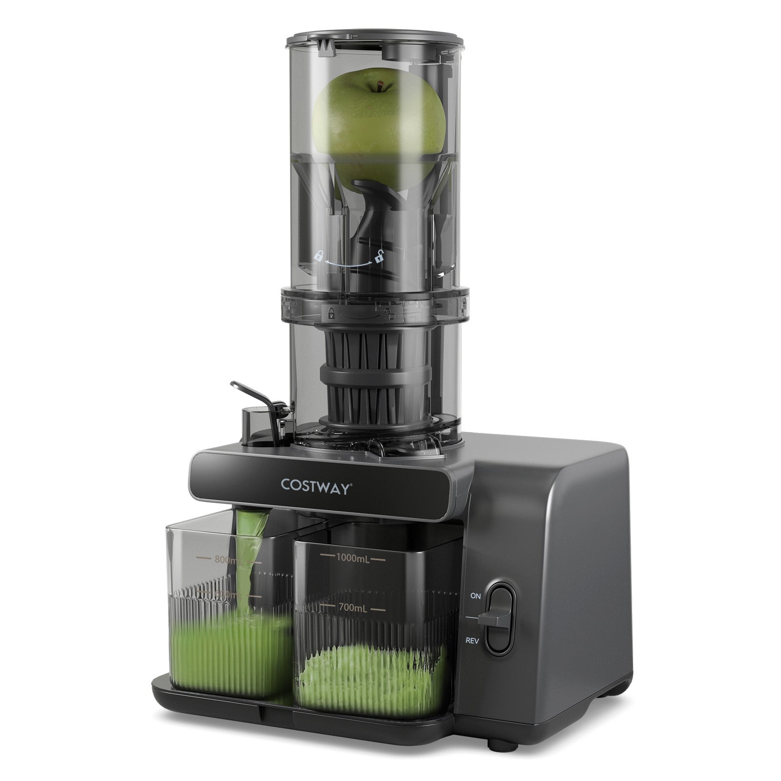 Cold Press Juicer, 5.3 Inches Feed Chute, High Juice Yield, Reverse Function Kitchen Utensils at Gallery Canada