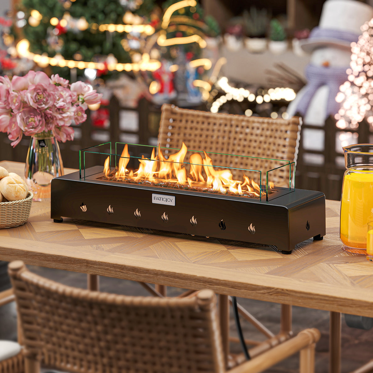 Portable Mini Fireplace With Wind Guard, Stainless Steel Burner Fire Pit Tables at Gallery Canada