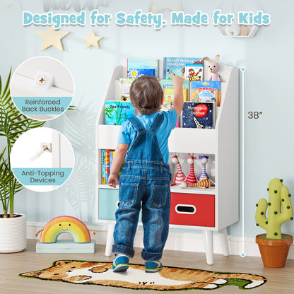 Kids Bookshelf, Open Compartment, For Toddlers 3+ Years, White Kids Storage at Gallery Canada