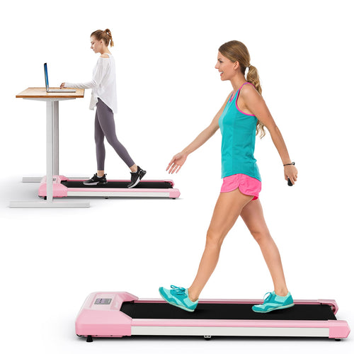 2.25 HP Walking Pad, LED Display, Remote Control, Pink