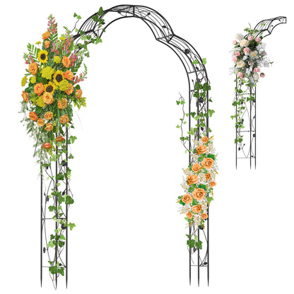 Garden Arch Arbor Trellis For Climbing Plants, Black Outdoor Decor at Gallery Canada