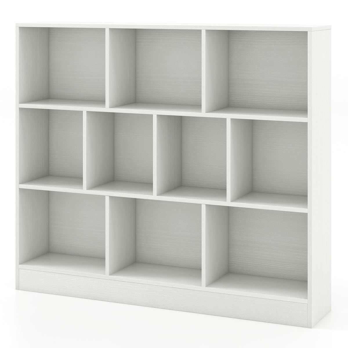 41 Inches Wooden Toy Storage Organizer, 10 Cubes, White Kids Storage White at Gallery Canada